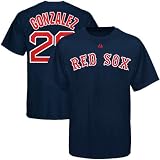 MLB Mens Boston Red Sox Adrian Gonzalez Athletic Navy Short Sleeve Basic Tee By Majestic (Athletic Navy, Small)