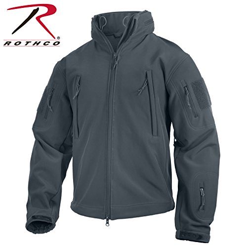 Rothco Special Ops Tactical Soft Shell Jacket, L, Gun Metal Grey