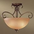 Minka Caspian 2 Light Golden Bronze Semi Flush 721-355