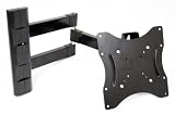 GSI High-Grade Sturdy-Steel Articulating Arm Wall Mount with Tilt and Swivel Functions - for LCD/LED/TV/DVD/Combo/Blu-Ray Flat-Panel Monitors/Screens/Displays, Mounting Brackets Fits 23-Inch to 37-Inch Screens