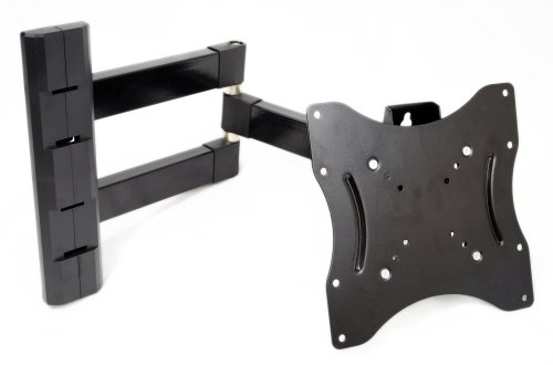 GSI High-Grade Sturdy-Steel Articulating Arm Wall Mount with Tilt and Swivel Functions - for LCD/LED/TV/DVD/Combo/Blu-Ray Flat-Panel Monitors/Screens/Displays, Mounting Brackets Fits 23-Inch to 37-Inch Screens