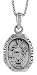Sterling Silver St. Christopher Pendant for Gymnastics, 1 1/16