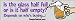 Is the glass Half Empty Or is it Half Full? Depends on who's buying. - funny bumper stickers (Medium 10x2.8 in.)