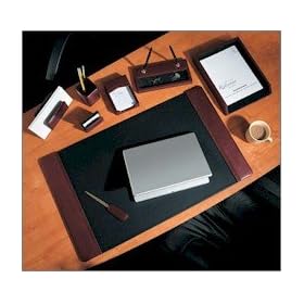 Executive Leather Desk Set
