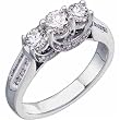 14kt White Gold Epitomical Diamond Engagement Ring