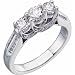 14kt White Gold Epitomical Diamond Engagement Ring