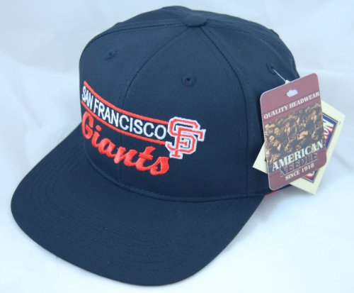 San Francisco Giants Solid Color Flat-Billed Snapback Cap by American Needle