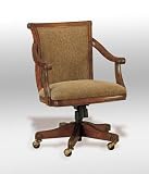 Brandon Warm Cherry Castered Swivel Arm Chair By Powell Furniture