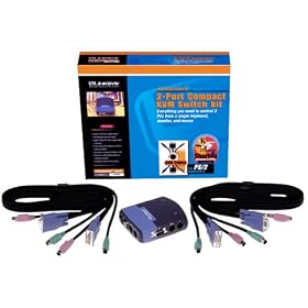 Linksys PS2KVMSK ProConnect 2-Port Compact KVM Switch Kit