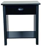 Nouvelle Nightstand (Black) (24.75H x 21.25W x 16D)