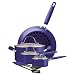 SilverStone2 Webster Place 10-Piece Cookware Set, Blueberry