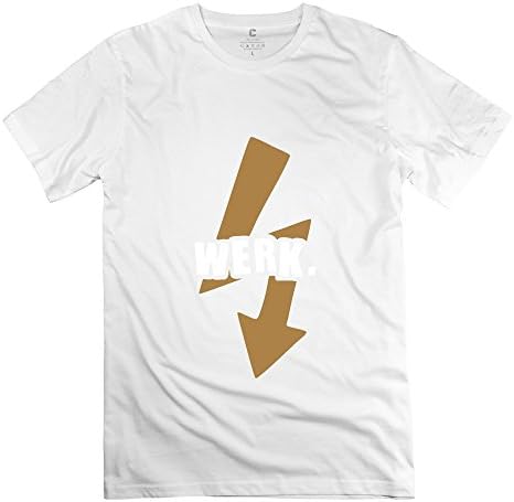 MAD Funny Werk T Shirt - Male's T Shirt White Size L