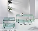 Eigenschaften ELEGANCA-COLLECTION  / Design Couchtisch APOS aus gebogenem Glas / gebogenes Glas
