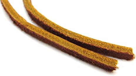 Geniune Leather Shoelaces 1/8" Square Solid Colors - Perfect For Work Boots and Boat Shoes