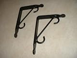 Shelf Brackets (Pr.) Small-Hand Made Wrought Iron