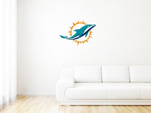 Miami Dolphins NFL Logo Wall Graphic Decal Sticker (25" x 20")