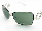 New Escada SES596 SES-596 579Y White / Black Swarovsky Sunglasses 64-12-130