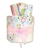 Trend Lab Bath Gift Cake Towel and Washcloth Set, Cupcake