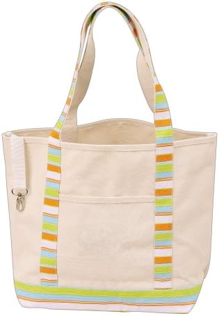 Deluxe Canvas Shopping Tote Bag/Reusable Grocery Tote Bag/Colorful Tote Bag, Orange