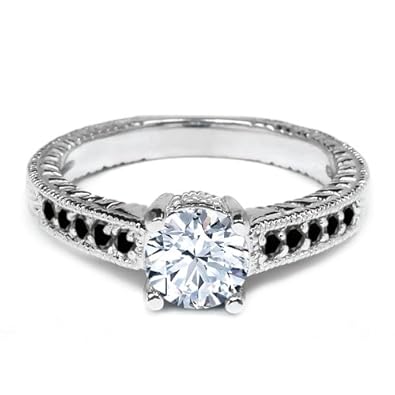 Sterling silver white topaz wedding rings