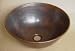 14" Round Mexican Copper Vessel Bathroom Sink
