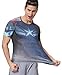 Red Plume Men's Compression Sports Fitness Shirt, Armor America Teamleader T-Shirt