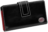 Fossil Women's Leather NCAA Wallet - Georgia - Ladies Wallet (Color: Black)