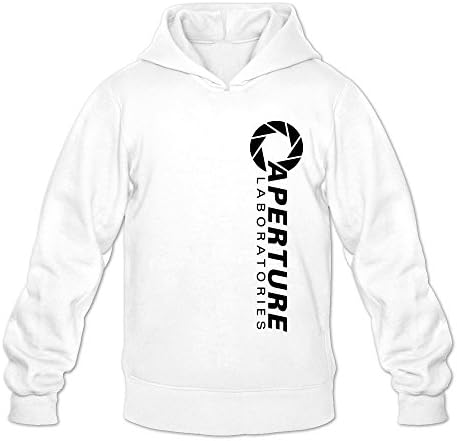 IHoo Men's Portal 2 Aperture Laboratories Sweatshirt Hoody White XL