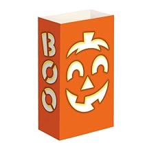 Pumpkin Luminaria Bags 12pk