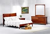 Saffron Full Bedroom Set w/ Cherry Finish