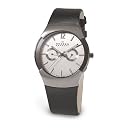 Skagen Men's 583XLSLC Swiss Multi-Function Black Leather Watch