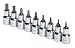 Sk 19749 9 Piece 3/8-Inch Drive Fractional Tamper Proof Hex Bit Set