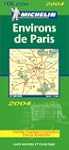Carte routi�re : Environs de Paris-d�...