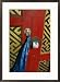 A decorated doorway in Ulaanbaatar, Mongolia Subject Framed Art Poster Print by Ed George, 21x29