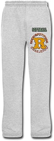 Single Letter R Casual-pants Normal Fit For Men Ash