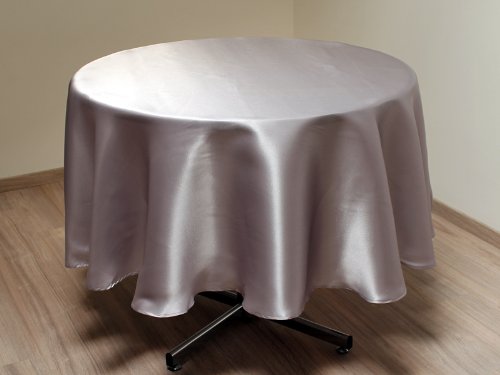 Nappe ronde SATIN gris