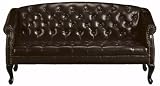 Ambrose Tufted Leather Sofa