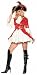 Sexy Pirate Captain Booty Red Overcoat Dress Costume