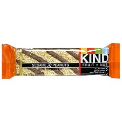 KIND Fruit & Nut Bar, Sesame & Peanuts with Chocolate, 1.6-Ounce Bars (Pack of 8)