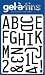 Gel-A-Tins License Plate Letters and Numbers Stamp