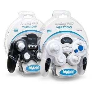 BigBen Analog Controller f&uuml;r Gamecube und Wii  Schwarz/Wei&szlig;
