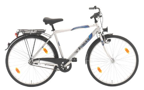 Texo Herren Trekking Fahrrad, 3-Gang, R&uuml;cktrittbremsnab, stratosilber, Rahmenh&ouml;he: 55 cm, Reifengr&ouml;&szlig;e: 28 Zoll (71,1 cm)