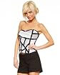 Mixed Plaid Patchwork Bustier Product Image