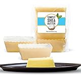 Shea-Butter Natural-Unrefined Raw-Organic African Ivory 100% Grade-A First-Aid Relief for Burns Natural Hair Conditioner & Body-Butter Skin Soothing Itching and Rash Treatments Insect Bite Relief Perfect Gift Set for Women Men or Baby - 4 Pack Raw Shea Butter Sticks - (1 Pound, Ivory)