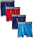 Hanes Boys' 4 Pack Ultimate Comfort Flex Ringer Boxer Brief, Assorted, Medium