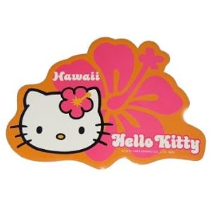Hello Kitty Hawaii Flower Up Sticker