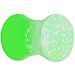 2 Gauge Green Neon Glitter Saddle Plug