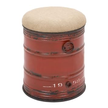 Vintage Drum Accent Stool