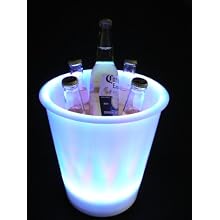 Fortune Products IB-RGBW9 LED Lighted Ice Bucket, 9.25" Diameter x 11.5" Height, 180oz Capacity, Multi-Color