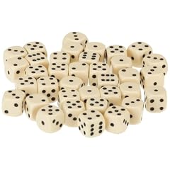 Pegasus Spiele 23601106 - W�rfel, Opaque: Elfenbein, 36er-Set in Acrylbox